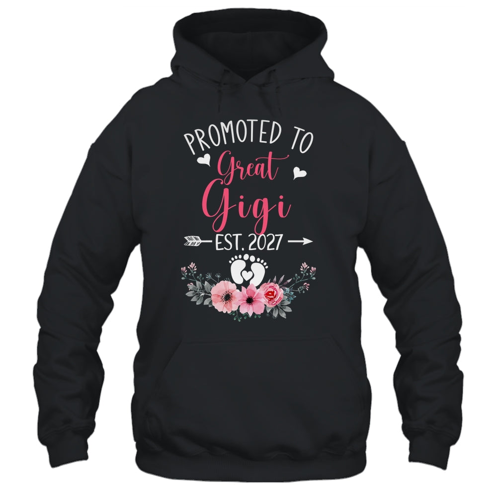 Promoted To Great Gigi Est 2027 Mothers Day Shirt & Tank Top | teecentury
