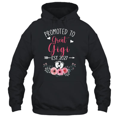 Promoted To Great Gigi Est 2027 Mothers Day Shirt & Tank Top | teecentury