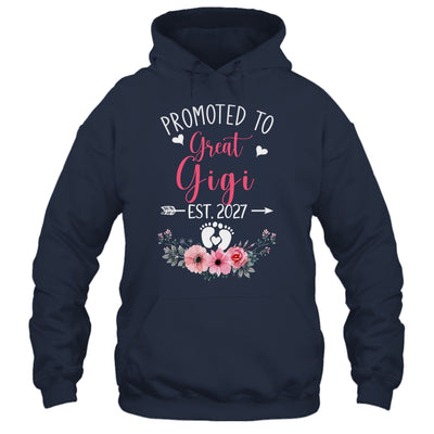 Promoted To Great Gigi Est 2027 Mothers Day Shirt & Tank Top | teecentury