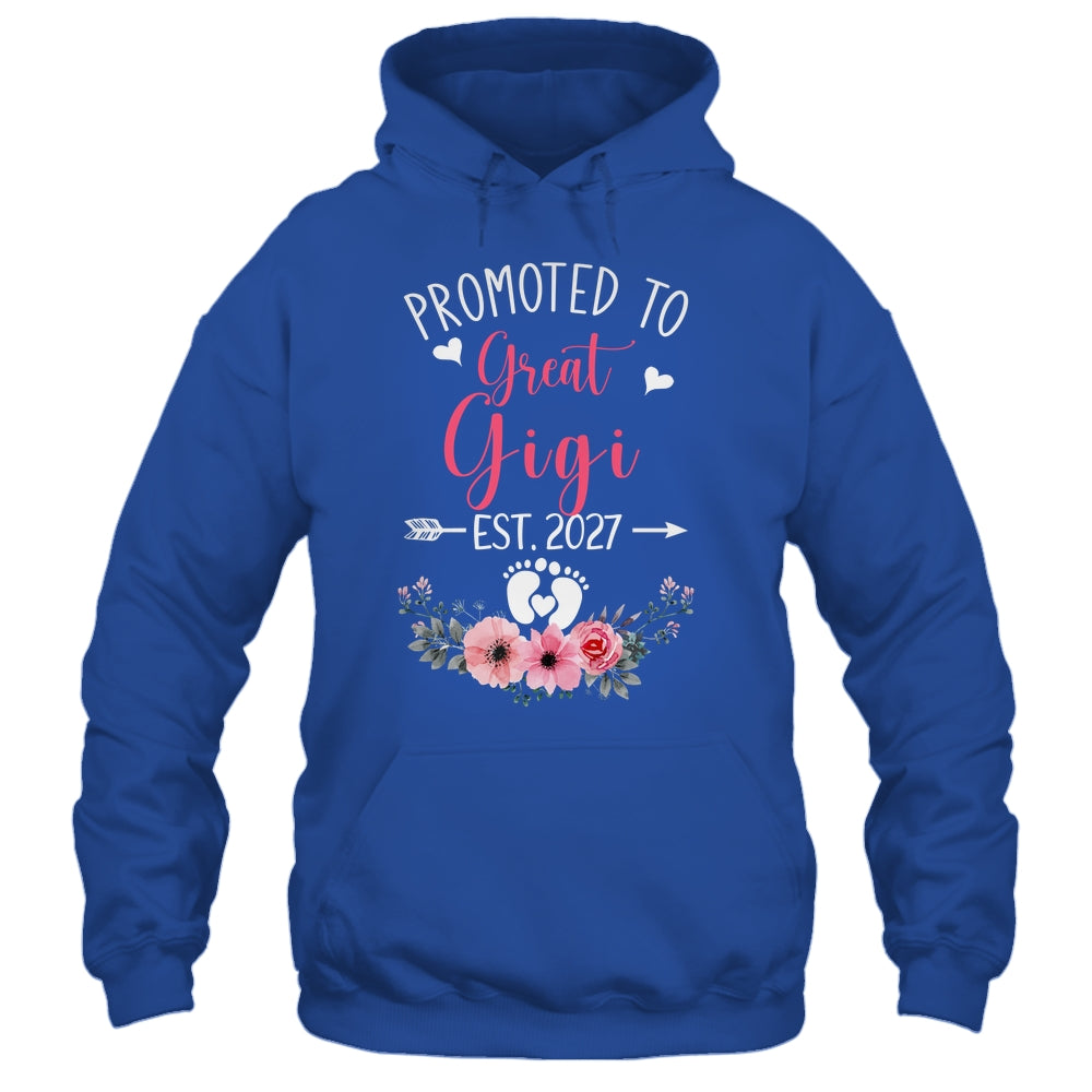 Promoted To Great Gigi Est 2027 Mothers Day Shirt & Tank Top | teecentury