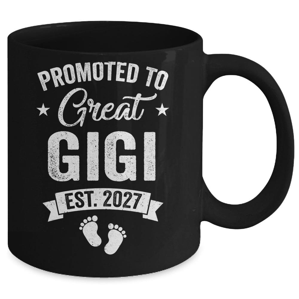 Promoted To Great Gigi Est 2027 Pregnancy Announcement Mug | teecentury