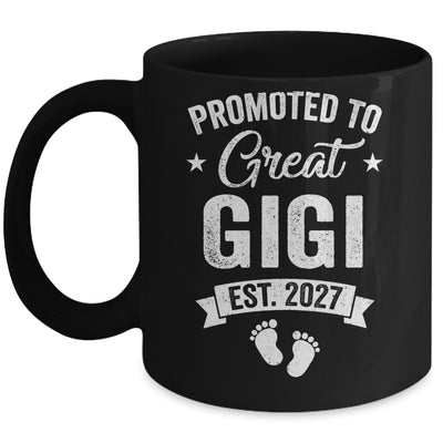 Promoted To Great Gigi Est 2027 Pregnancy Announcement Mug | teecentury
