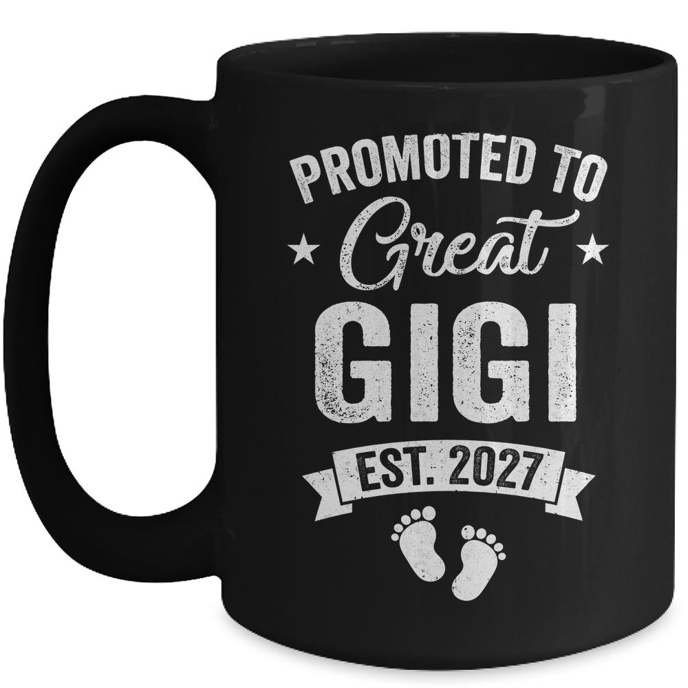 Promoted To Great Gigi Est 2027 Pregnancy Announcement Mug | teecentury