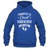 Promoted To Great Godfather Est 2026 Pregnancy Announcement Shirt & Hoodie | teecentury