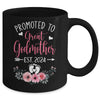 Promoted To Great Godmother Est 2024 Mothers Day Mug | teecentury