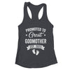 Promoted To Great Godmother Est 2025 Pregnancy Announcement Shirt & Tank Top | teecentury