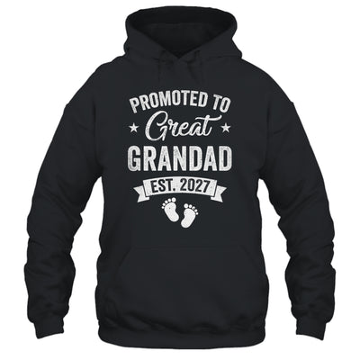 Promoted To Great Grandad Est 2027 Pregnancy Announcement Shirt & Hoodie | teecentury