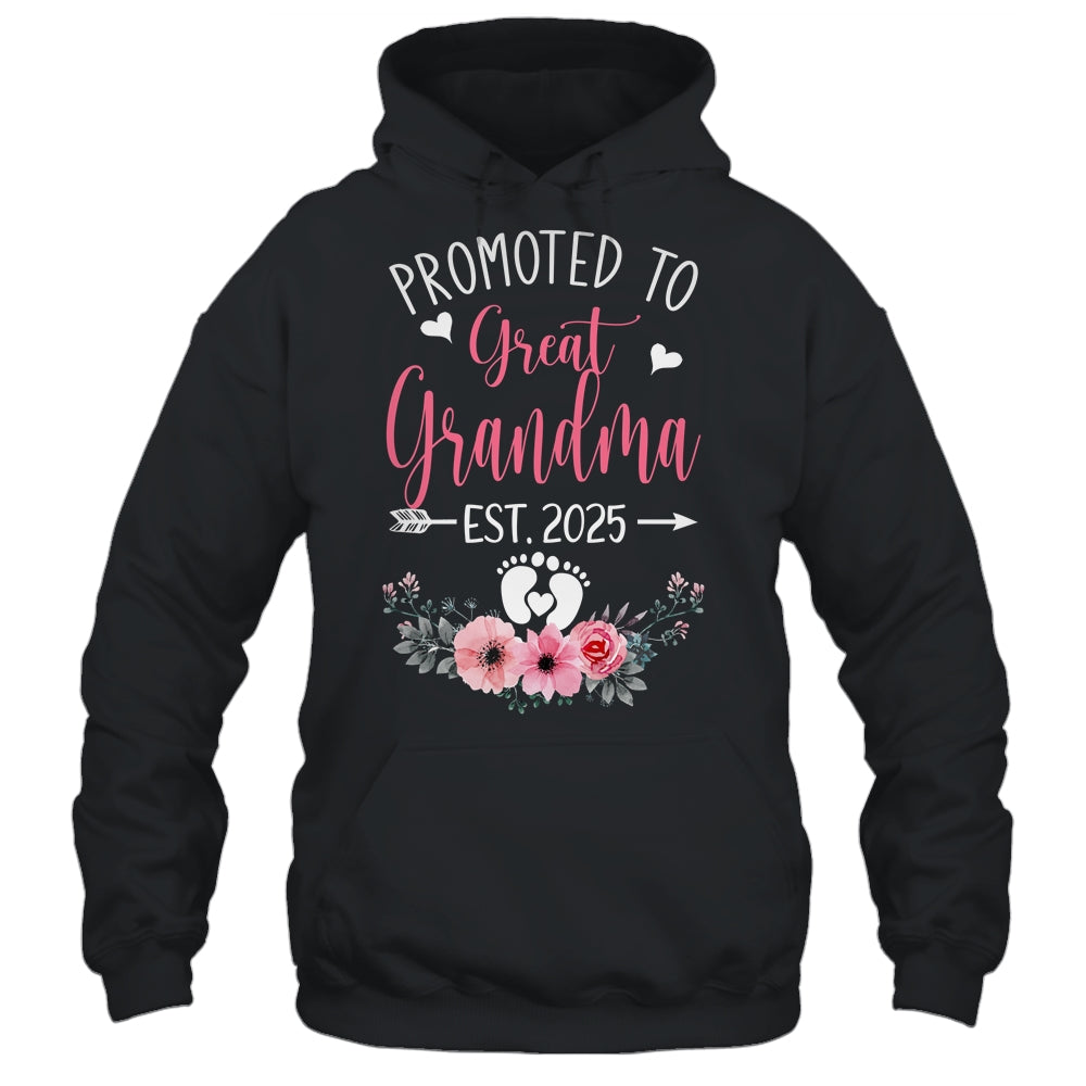 Promoted To Great Grandma Est 2025 Mothers Day Shirt & Tank Top | teecentury