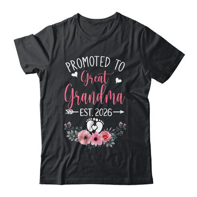 Promoted To Great Grandma Est 2026 Mothers Day Shirt & Tank Top | teecentury