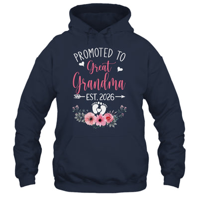 Promoted To Great Grandma Est 2026 Mothers Day Shirt & Tank Top | teecentury
