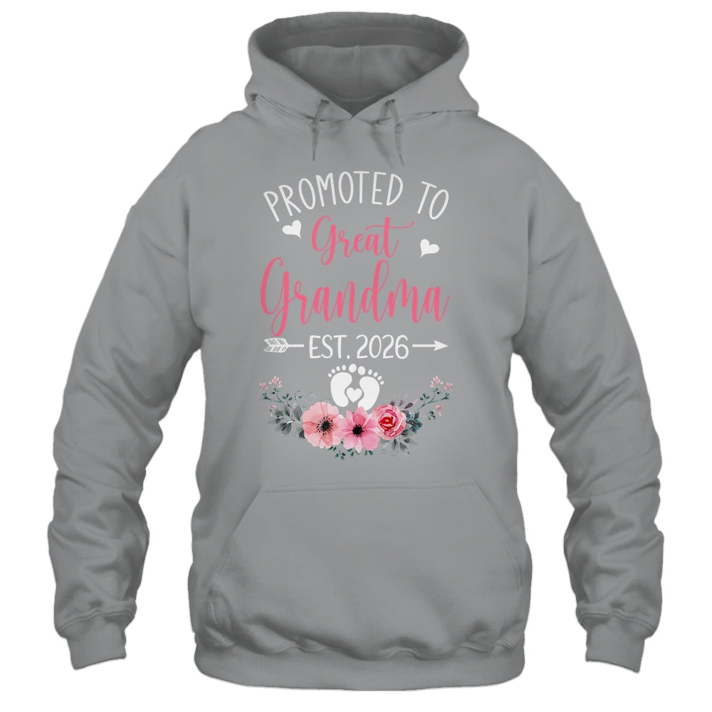 Promoted To Great Grandma Est 2026 Mothers Day Shirt & Tank Top | teecentury