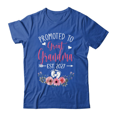 Promoted To Great Grandma Est 2027 Mothers Day Shirt & Tank Top | teecentury