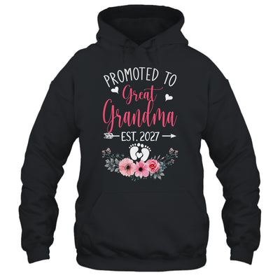 Promoted To Great Grandma Est 2027 Mothers Day Shirt & Tank Top | teecentury