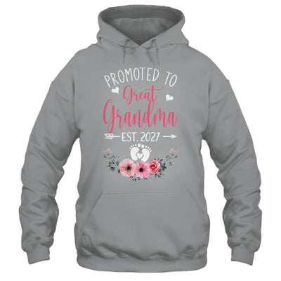 Promoted To Great Grandma Est 2027 Mothers Day Shirt & Tank Top | teecentury