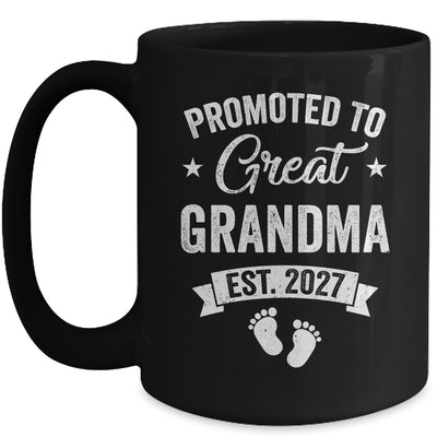 Promoted To Great Grandma Est 2027 Pregnancy Announcement Mug | teecentury