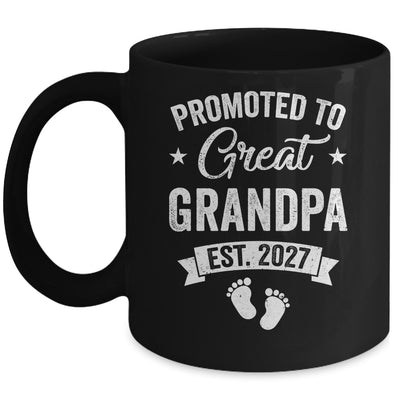 Promoted To Great Grandpa Est 2027 Pregnancy Announcement Mug | teecentury