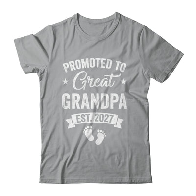 Promoted To Great Grandpa Est 2027 Pregnancy Announcement Shirt & Hoodie | teecentury
