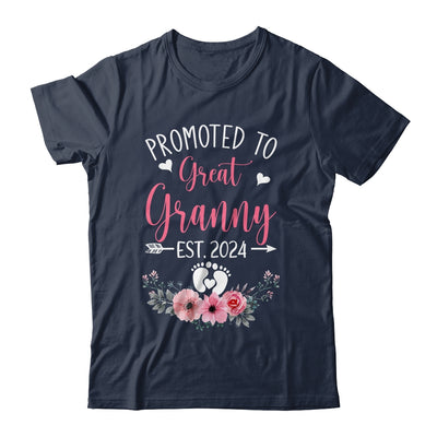 Promoted To Great Granny Est 2024 Mothers Day Shirt & Tank Top | teecentury