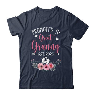 Promoted To Great Granny Est 2025 Mothers Day Shirt & Tank Top | teecentury