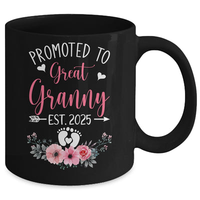 Promoted To Great Granny Est 2025 Mothers Day Mug | teecentury