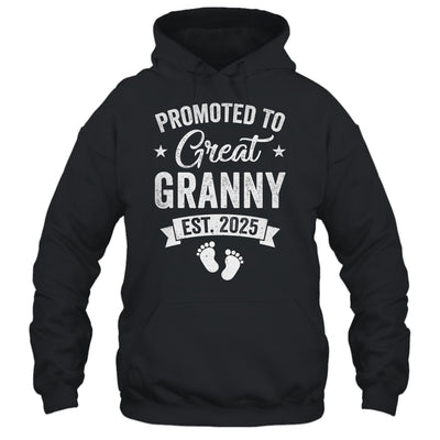 Promoted To Great Granny Est 2025 Pregnancy Announcement Shirt & Tank Top | teecentury