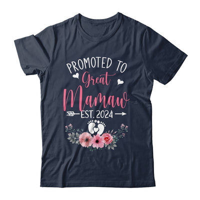 Promoted To Great Mamaw Est 2024 Mothers Day Shirt & Tank Top | teecentury