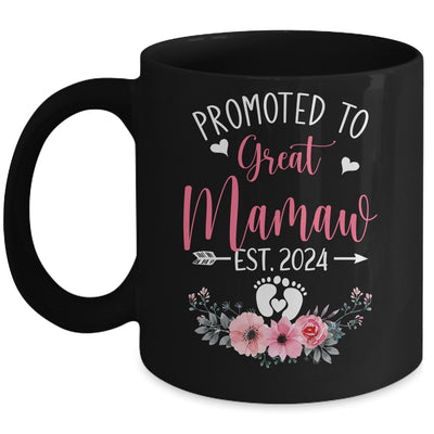 Promoted To Great Mamaw Est 2024 Mothers Day Mug | teecentury