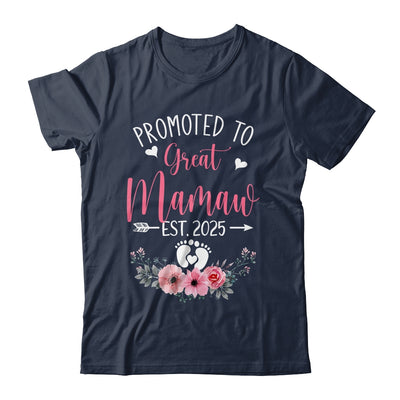 Promoted To Great Mamaw Est 2025 Mothers Day Shirt & Tank Top | teecentury