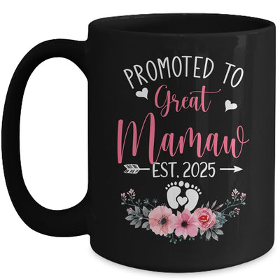 Promoted To Great Mamaw Est 2025 Mothers Day Mug | teecentury