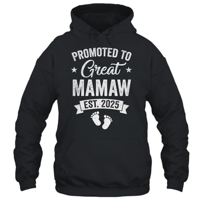 Promoted To Great Mamaw Est 2025 Pregnancy Announcement Shirt & Tank Top | teecentury