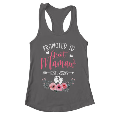 Promoted To Great Mamaw Est 2026 Mothers Day Shirt & Tank Top | teecentury