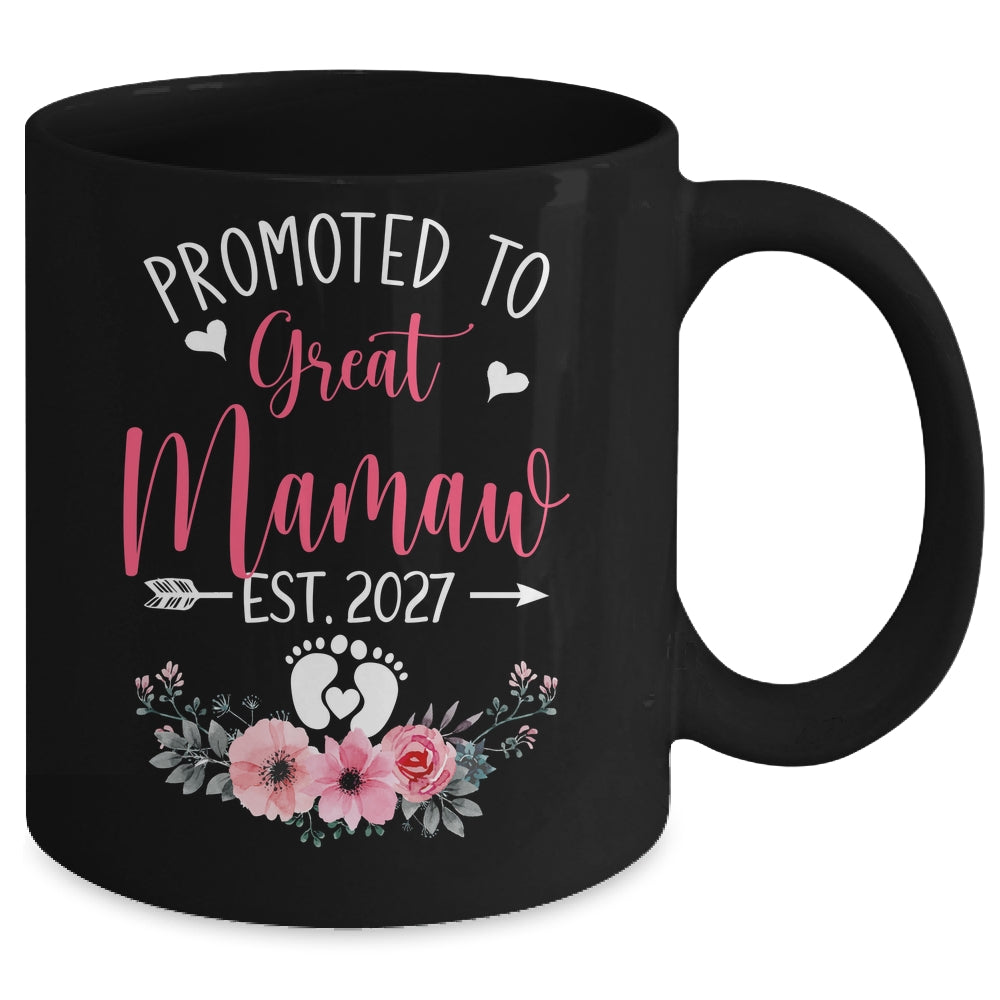 Promoted To Great Mamaw Est 2027 Mothers Day Mug | teecentury