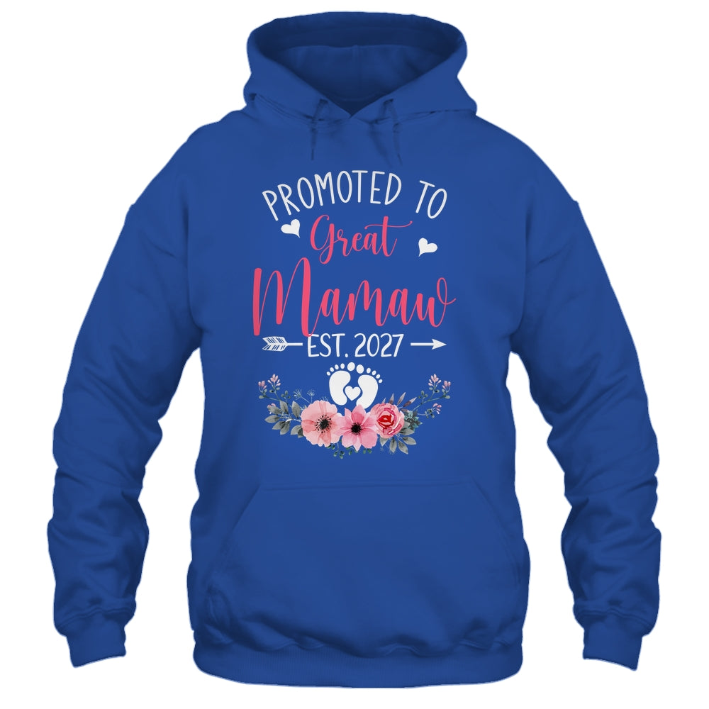 Promoted To Great Mamaw Est 2027 Mothers Day Shirt & Tank Top | teecentury