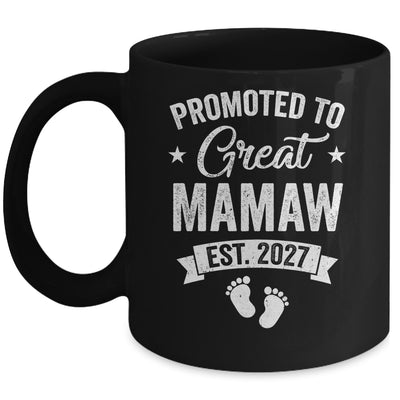 Promoted To Great Mamaw Est 2027 Pregnancy Announcement Mug | teecentury