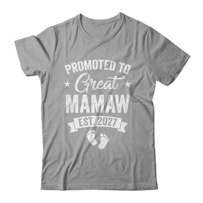 Promoted To Great Mamaw Est 2027 Pregnancy Announcement Shirt & Tank Top | teecentury