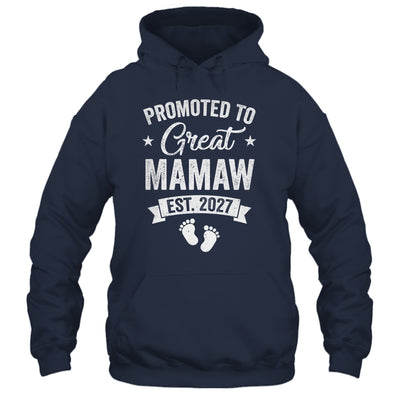 Promoted To Great Mamaw Est 2027 Pregnancy Announcement Shirt & Tank Top | teecentury