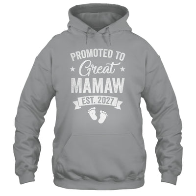 Promoted To Great Mamaw Est 2027 Pregnancy Announcement Shirt & Tank Top | teecentury