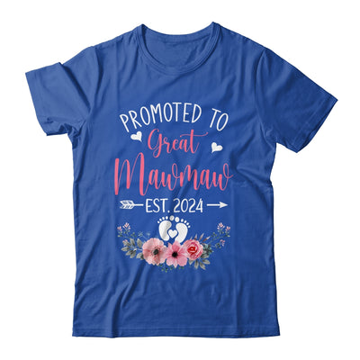 Promoted To Great Mawmaw Est 2024 Mothers Day Shirt & Tank Top | teecentury