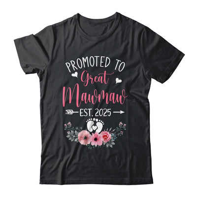 Promoted To Great Mawmaw Est 2025 Mothers Day Shirt & Tank Top | teecentury