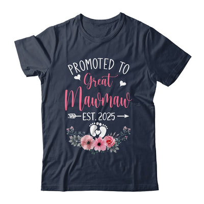 Promoted To Great Mawmaw Est 2025 Mothers Day Shirt & Tank Top | teecentury