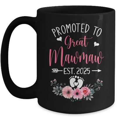 Promoted To Great Mawmaw Est 2025 Mothers Day Mug | teecentury
