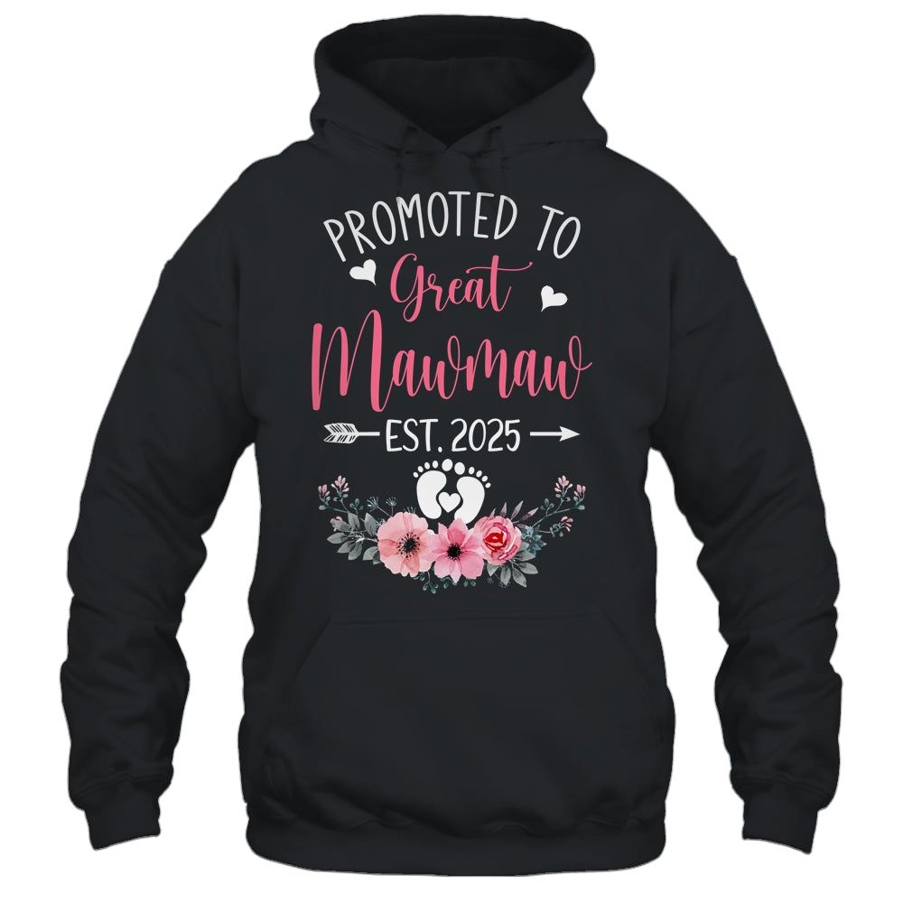 Promoted To Great Mawmaw Est 2025 Mothers Day Shirt & Tank Top | teecentury