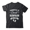 Promoted To Great Mawmaw Est 2025 Pregnancy Announcement Shirt & Tank Top | teecentury