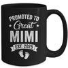 Promoted To Great Mimi Est 2025 Pregnancy Announcement Mug | teecentury