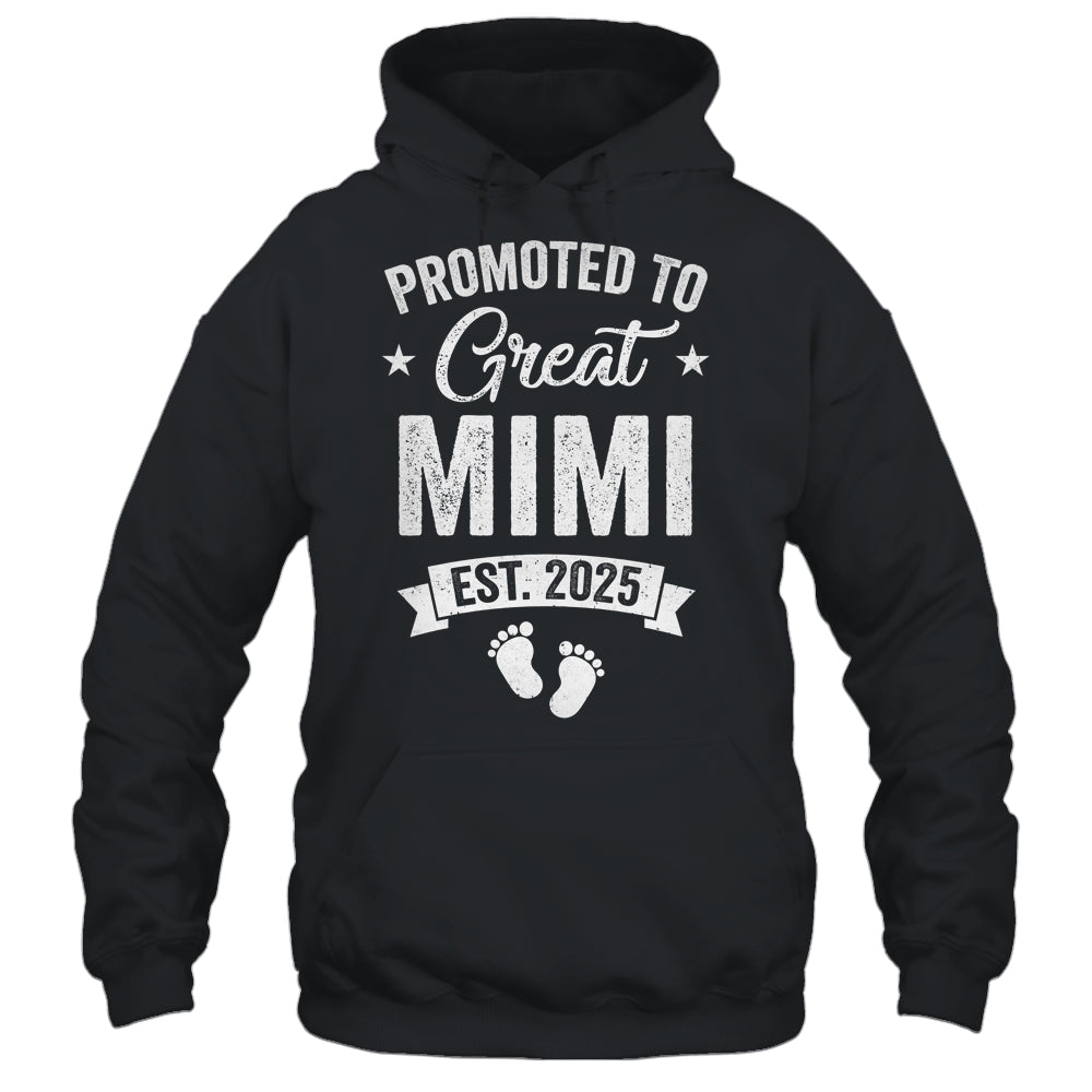 Promoted To Great Mimi Est 2025 Pregnancy Announcement Shirt & Tank Top | teecentury