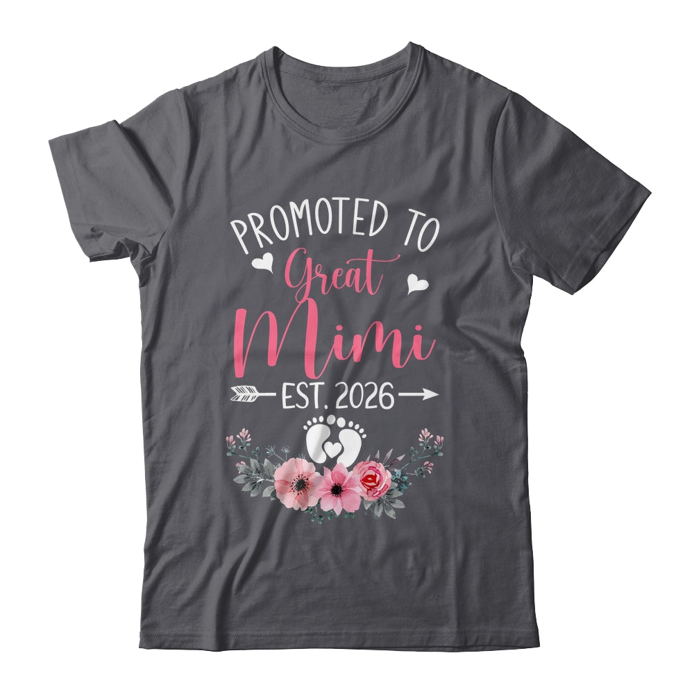 Promoted To Great Mimi Est 2026 Mothers Day Shirt & Tank Top | teecentury