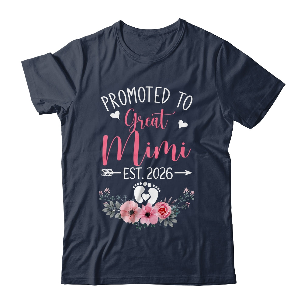 Promoted To Great Mimi Est 2026 Mothers Day Shirt & Tank Top | teecentury