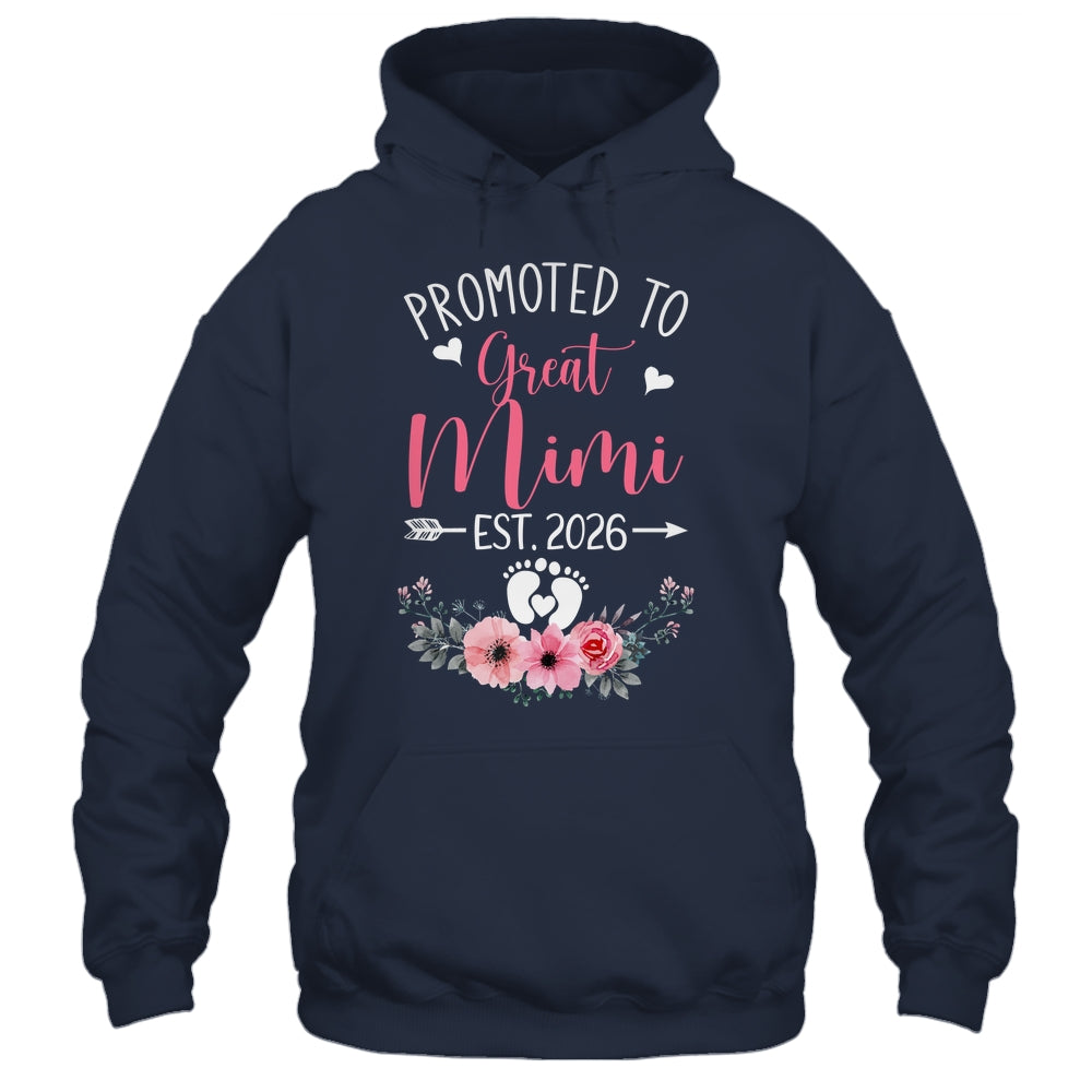 Promoted To Great Mimi Est 2026 Mothers Day Shirt & Tank Top | teecentury