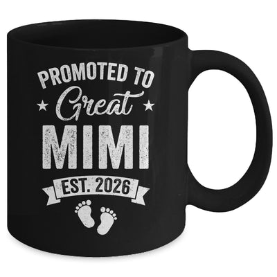 Promoted To Great Mimi Est 2026 Pregnancy Announcement Mug | teecentury