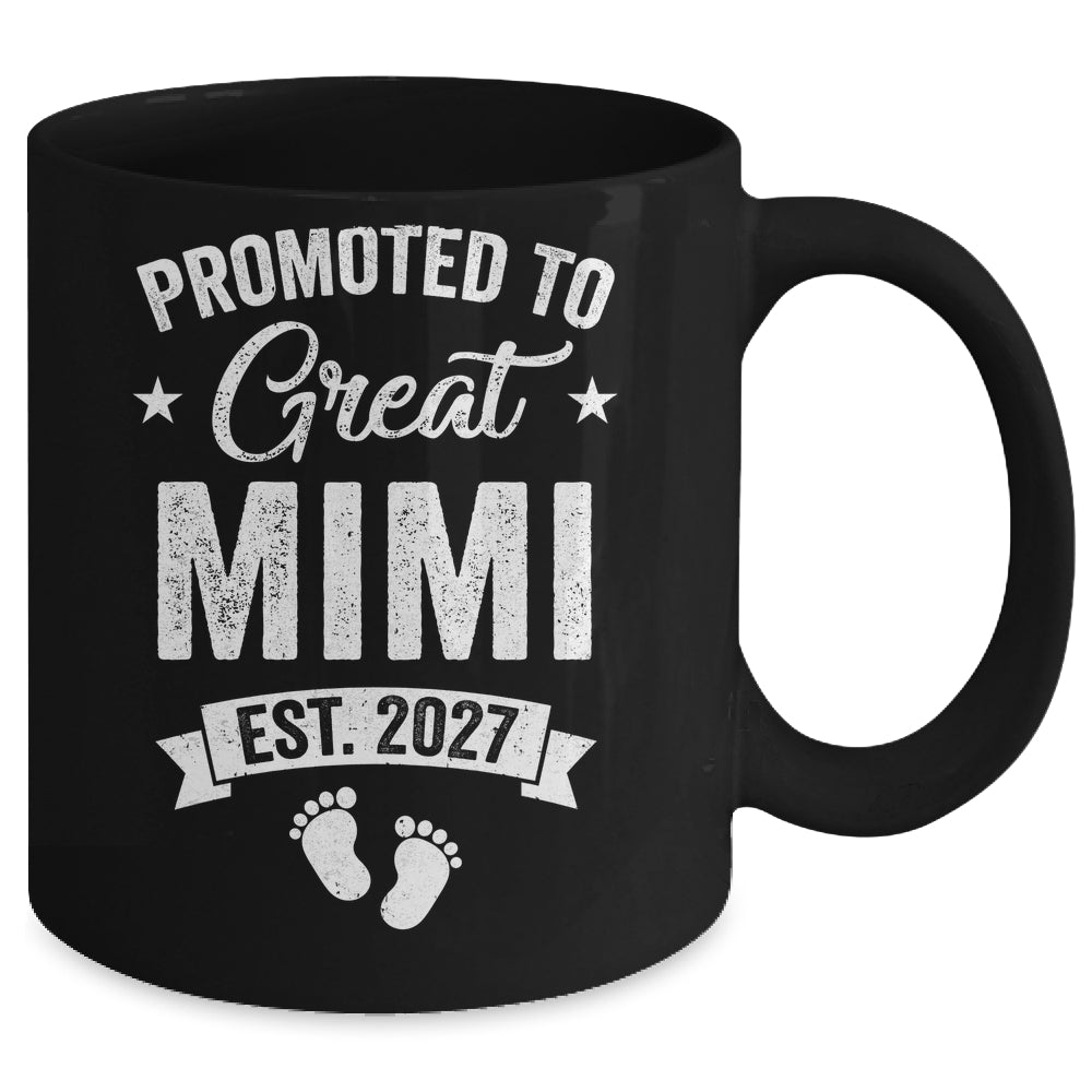 Promoted To Great Mimi Est 2027 Pregnancy Announcement Mug | teecentury